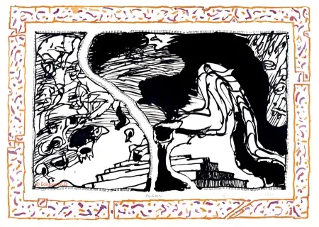 蚀刻飞尘法 Alechinsky - Sans l'écorce C