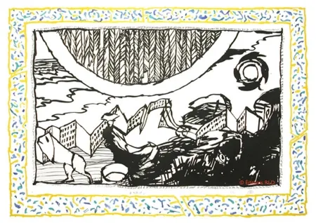 蚀刻飞尘法 Alechinsky - Sans l'écorce D