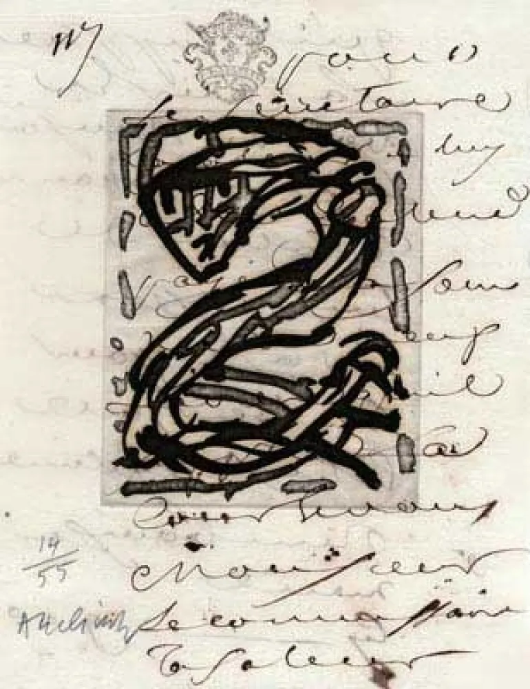 版画 Alechinsky - Sans Nouvelles