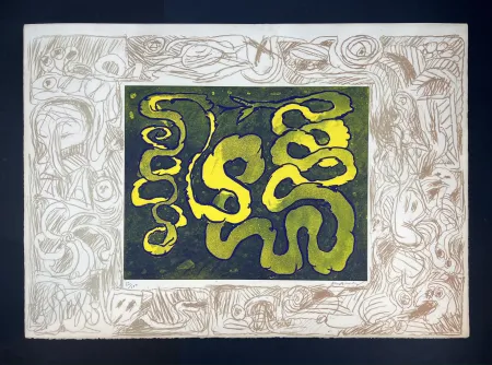 蚀刻版画 Alechinsky - Sans sonnette