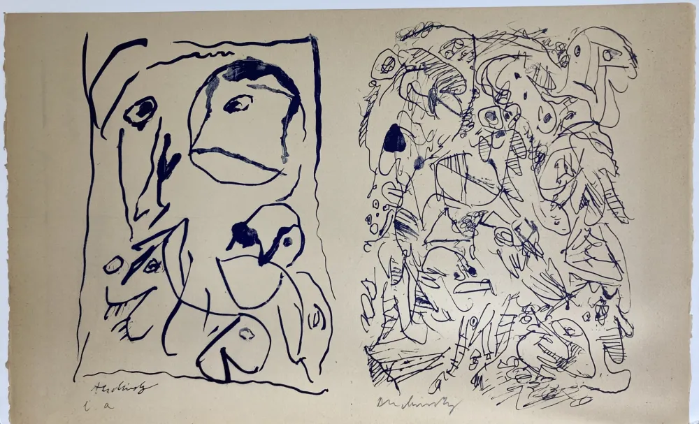 石版画 Alechinsky - Sans titre. 