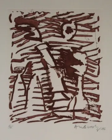 蚀刻飞尘法 Alechinsky - Sans titre