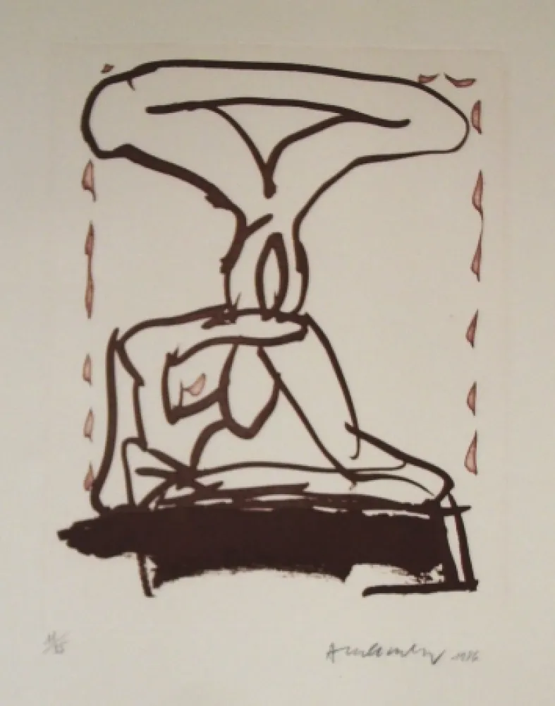 蚀刻飞尘法 Alechinsky - Sans titre