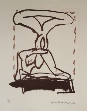 蚀刻飞尘法 Alechinsky - Sans titre