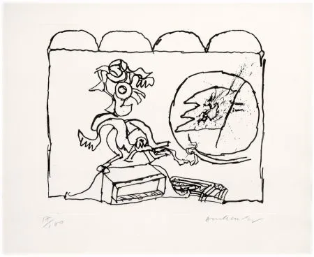 蚀刻版画 Alechinsky - Sans titre