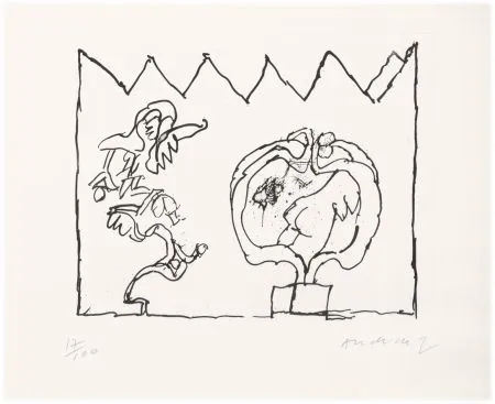 蚀刻版画 Alechinsky - Sans titre