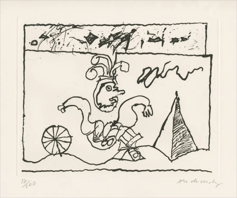 蚀刻版画 Alechinsky - Sans titre