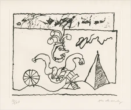 蚀刻版画 Alechinsky - Sans titre