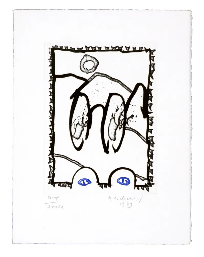 版画 Alechinsky - Sans titre