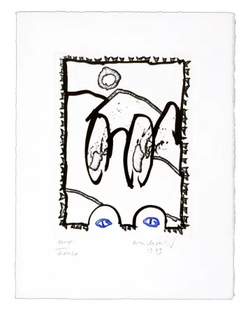 版画 Alechinsky - Sans titre