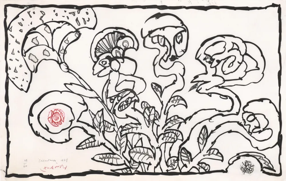 蚀刻飞尘法 Alechinsky - Sédentaires