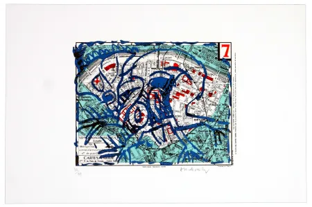 石版画 Alechinsky - Septième arrondissement (Paris)