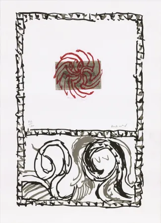 蚀刻版画 Alechinsky - Serpent 01