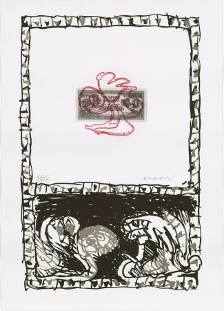 蚀刻版画 Alechinsky - Serpent 03