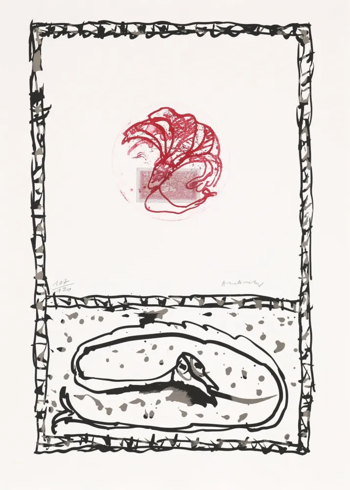 蚀刻版画 Alechinsky - Serpent 05