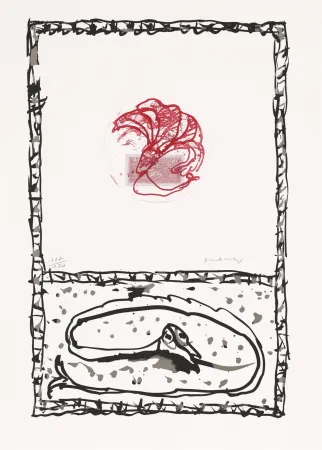 蚀刻版画 Alechinsky - Serpent 05