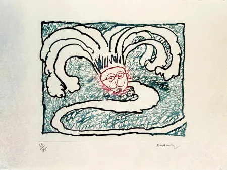 蚀刻飞尘法 Alechinsky - Serpent de Binche