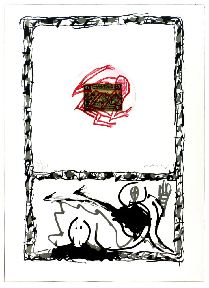 蚀刻版画 Alechinsky - Serpent I