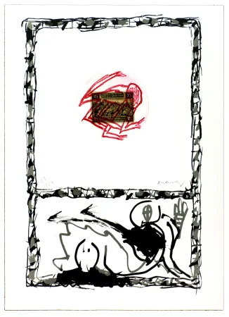 蚀刻版画 Alechinsky - Serpent I