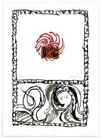 蚀刻版画 Alechinsky - Serpent II