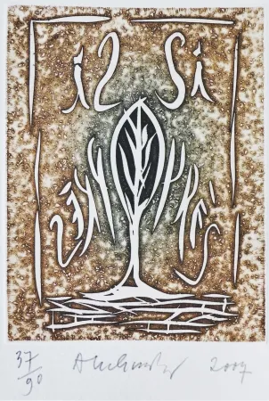 版画 Alechinsky - Si près