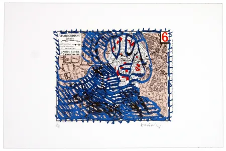 石版画 Alechinsky - Sixième arrondissement (Paris)