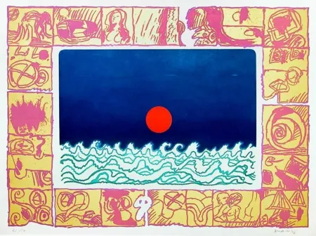 版画 Alechinsky - Soleil cou-coupé