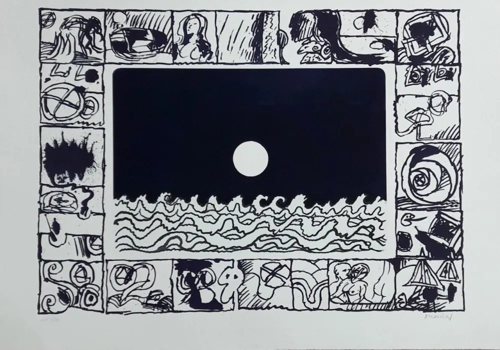 版画 Alechinsky - Soleil cou coupé