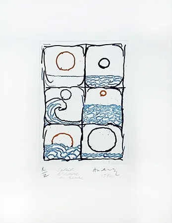 版画 Alechinsky - Soleil d'heure en heure