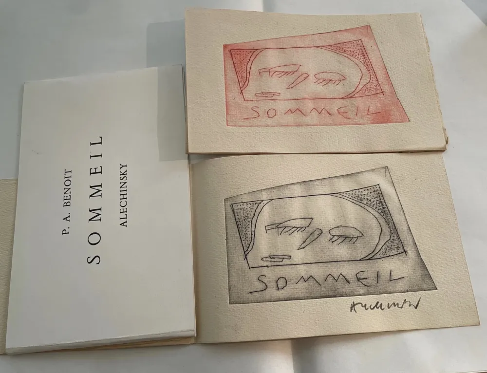 版画 Alechinsky - Sommeil