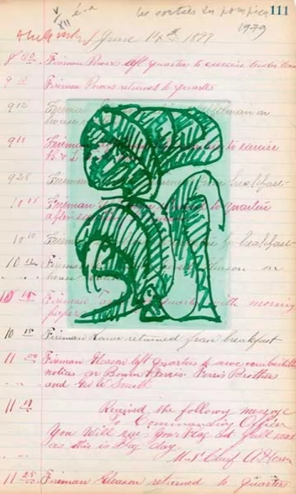 版画 Alechinsky - Sorties de pompiers