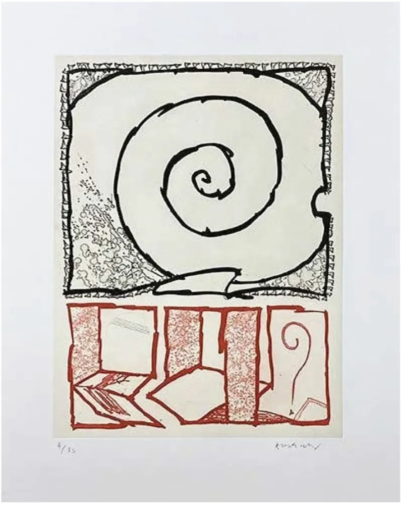 版画 Alechinsky - Spirale