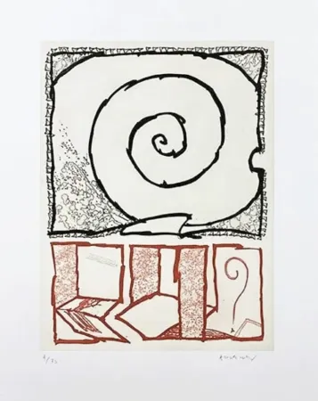 版画 Alechinsky - Spirale