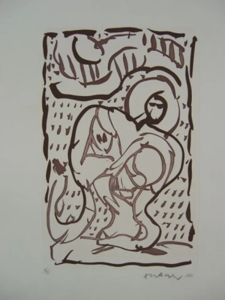 版画 Alechinsky - S/T