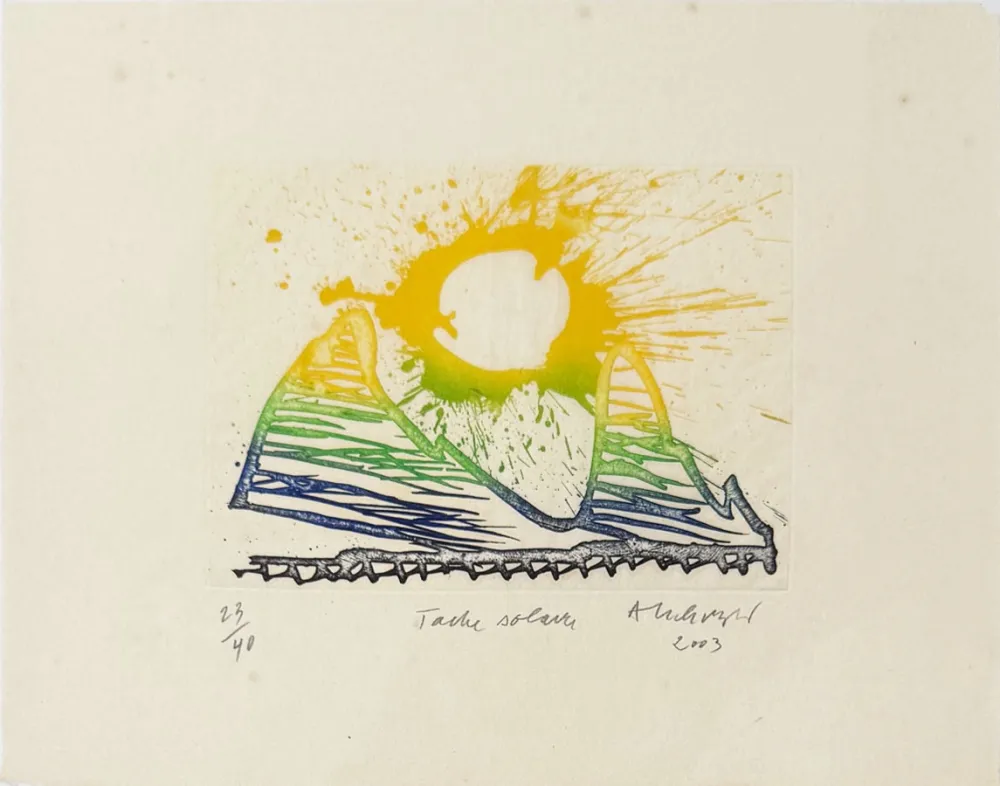 版画 Alechinsky - Tache solaire