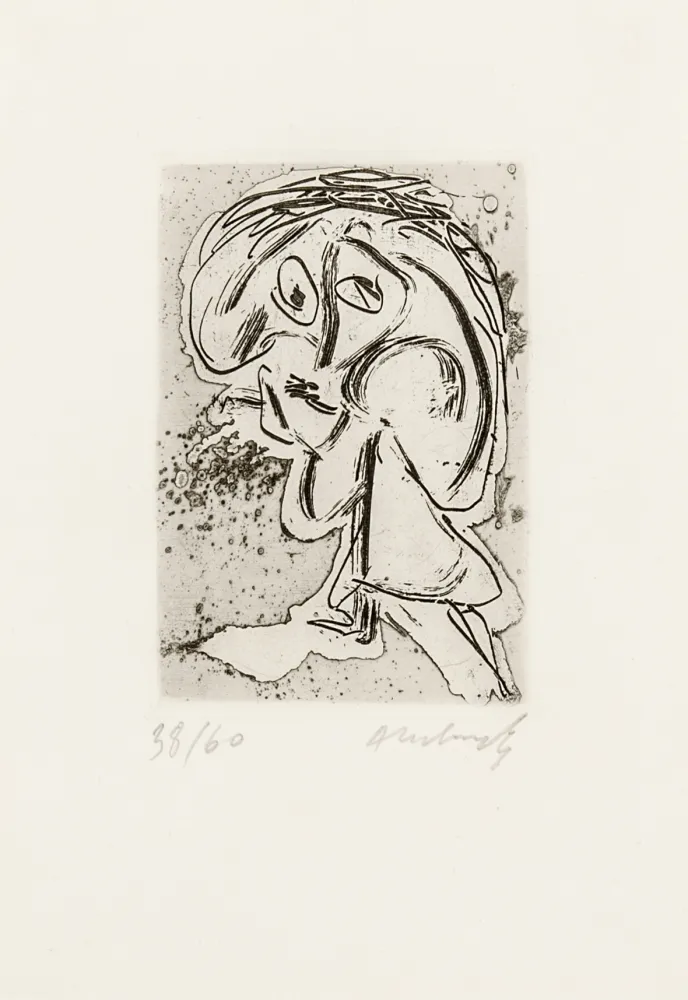 蚀刻版画 Alechinsky - Tâcheronne