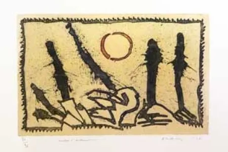 版画 Alechinsky - Taches d'exclamation