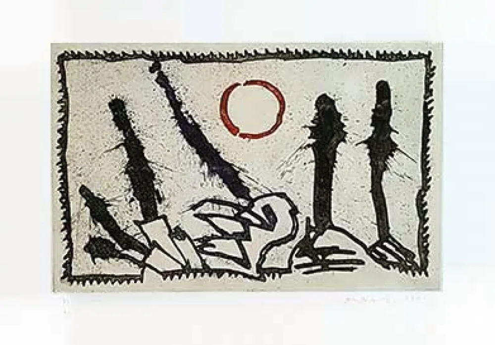版画 Alechinsky - Tâches d'exclamation