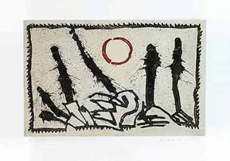 版画 Alechinsky - Tâches d'exclamation