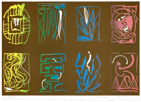 石版画 Alechinsky - Tapis et Caries