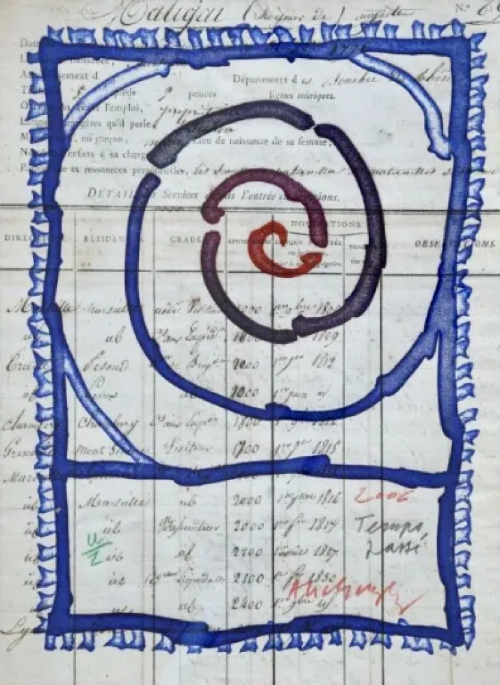 版画 Alechinsky - Temps passé