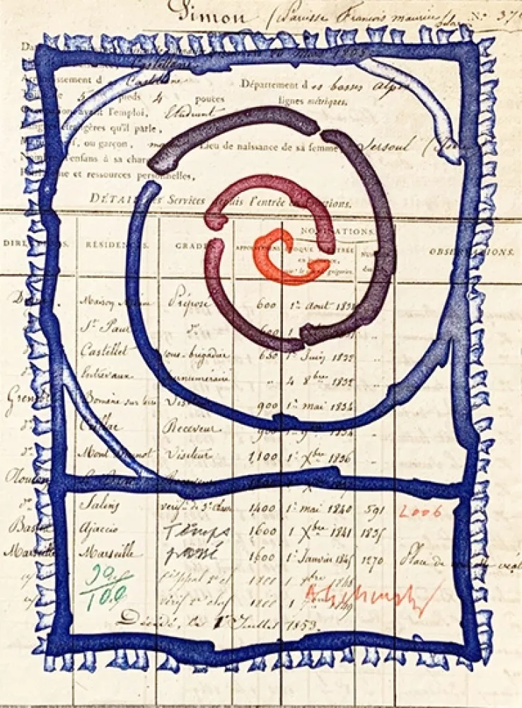 版画 Alechinsky - Temps passé