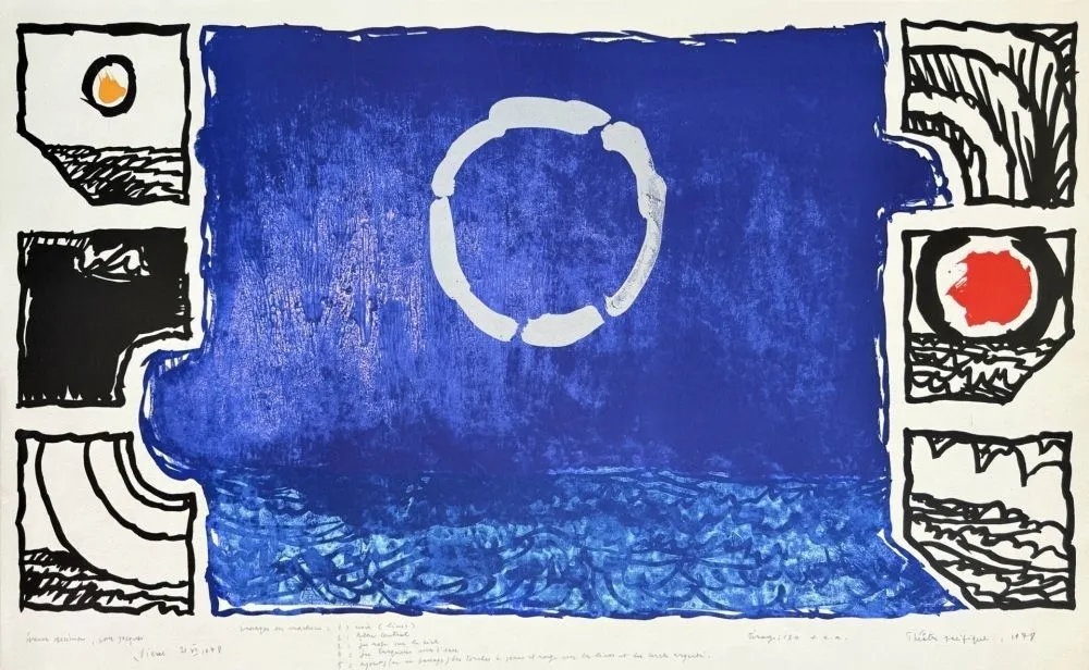 石版画 Alechinsky - Théatre pacifique