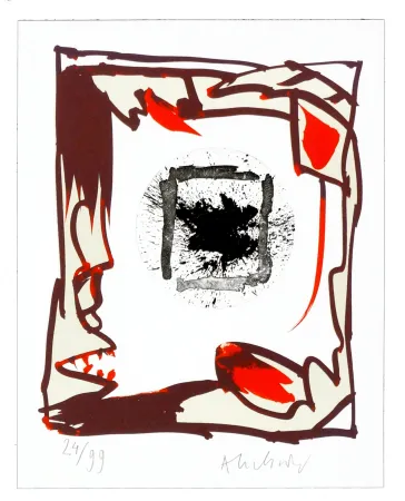 版画 Alechinsky - Tiens !