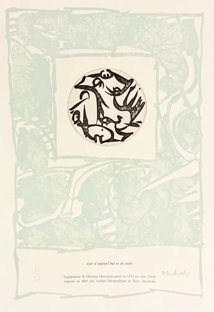 蚀刻版画 Alechinsky - Tour d'aujourd'hui