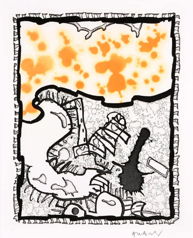 油毡版画 Alechinsky - Traité des excitants modernes 04