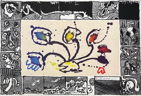 石版画 Alechinsky - Tribord