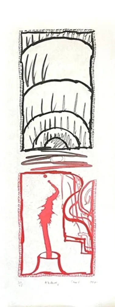 版画 Alechinsky - Trio