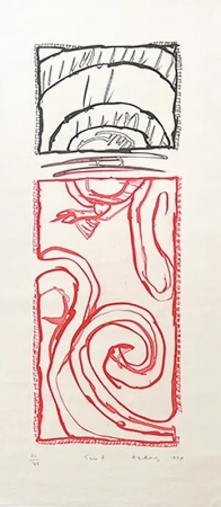 版画 Alechinsky - Trio