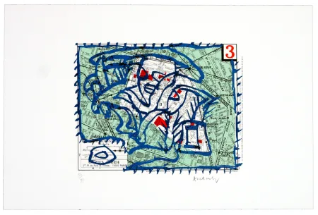 石版画 Alechinsky - Troisième arrondissement (Paris)